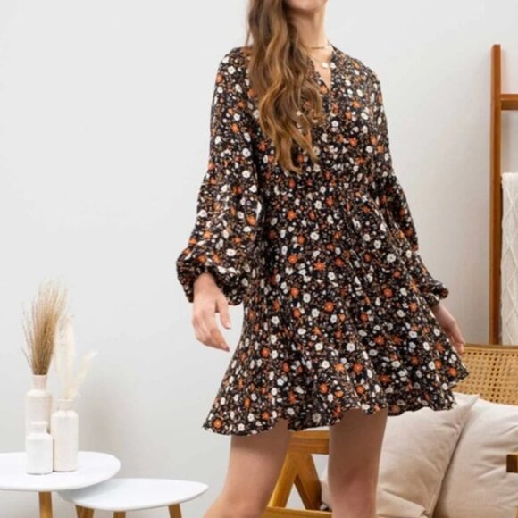 Blu Pepper Dresses & Skirts - blu pepper Floral Fall Dress